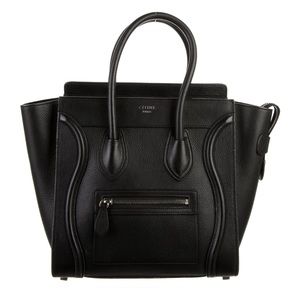 Great condition Celine micro luggage tote - black